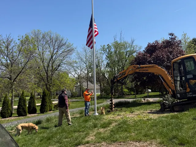 Flagpole Replacement job by Off Duty Flagpoles in Indiana