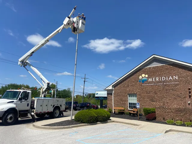 Flagpole Repair job by Off Duty Flagpoles in Indiana