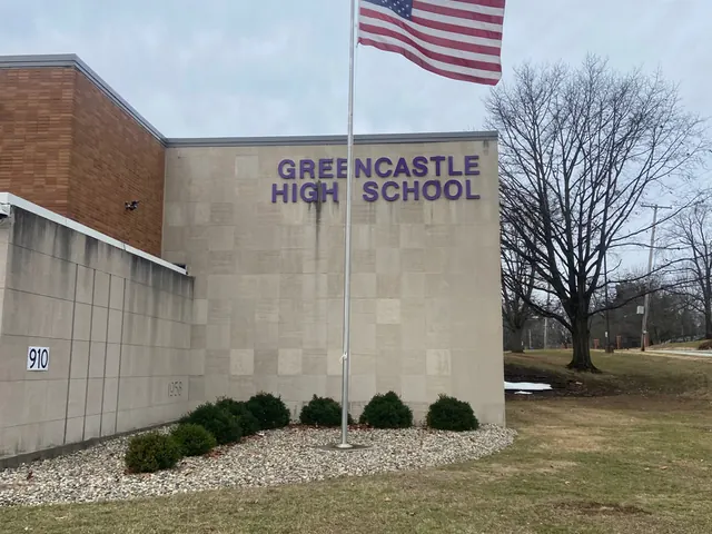 Institutional pole serviced at Greencastle High School.